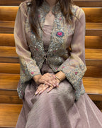 Designer Handwork Cape Style Palazzo Set
