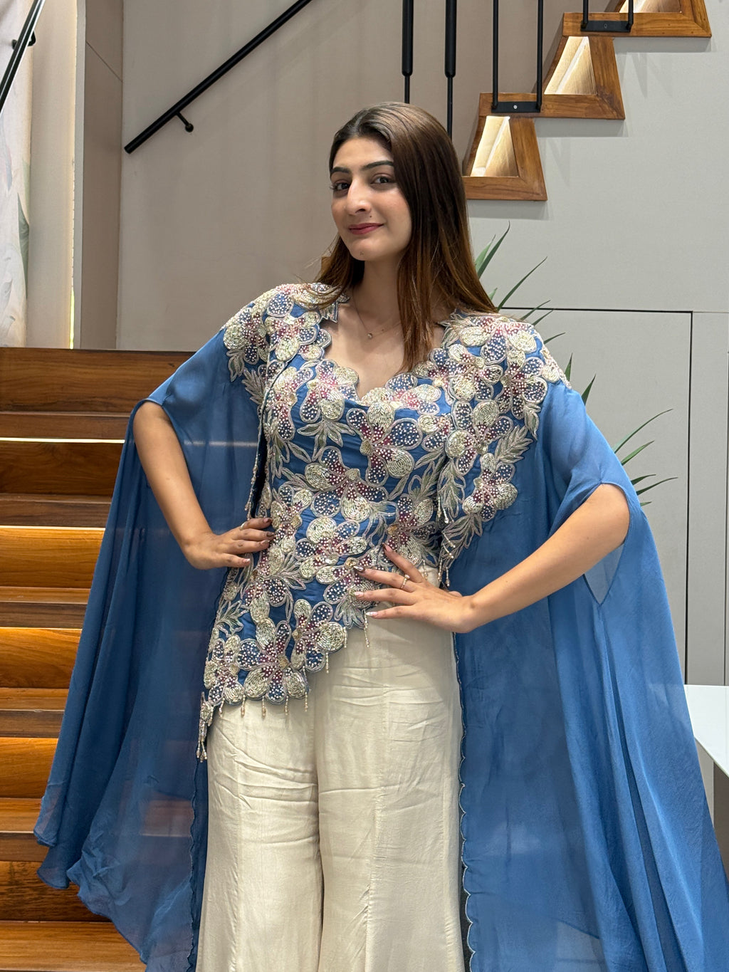 Royal Blue & Ivory