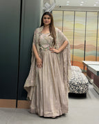 Elegant Heavy Handworked Inner, Coti & Lehenga Set with Dupatta