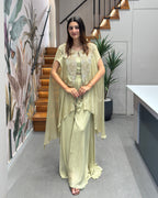 Ivory Luxe Handworked Indo-Western wear