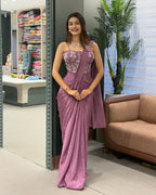 Lavender Luxe Draped Saree