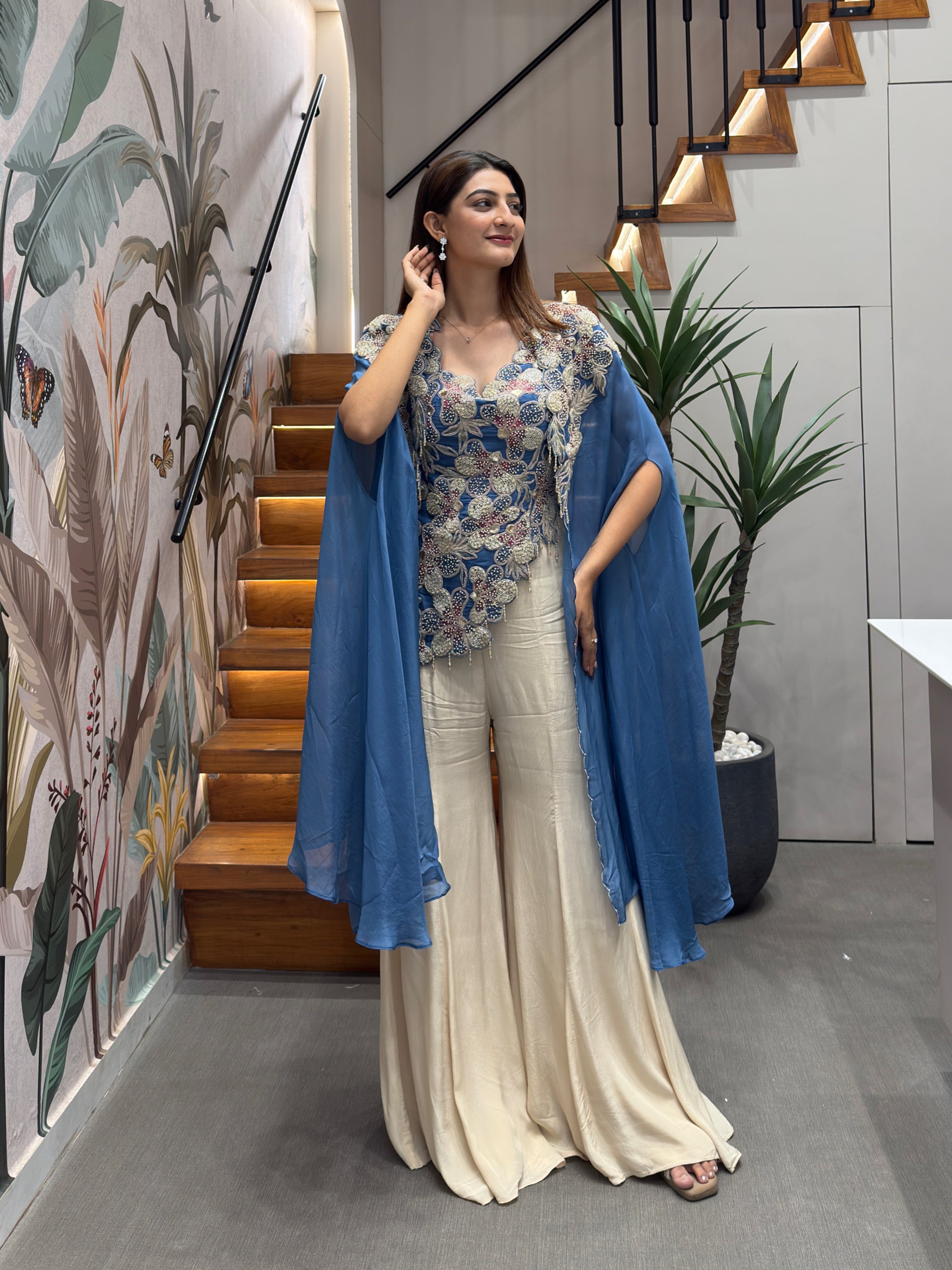Royal Blue & Ivory
