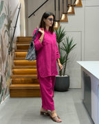 Everyday Comfort Cotton Co-Ord Set with Pocket Detail