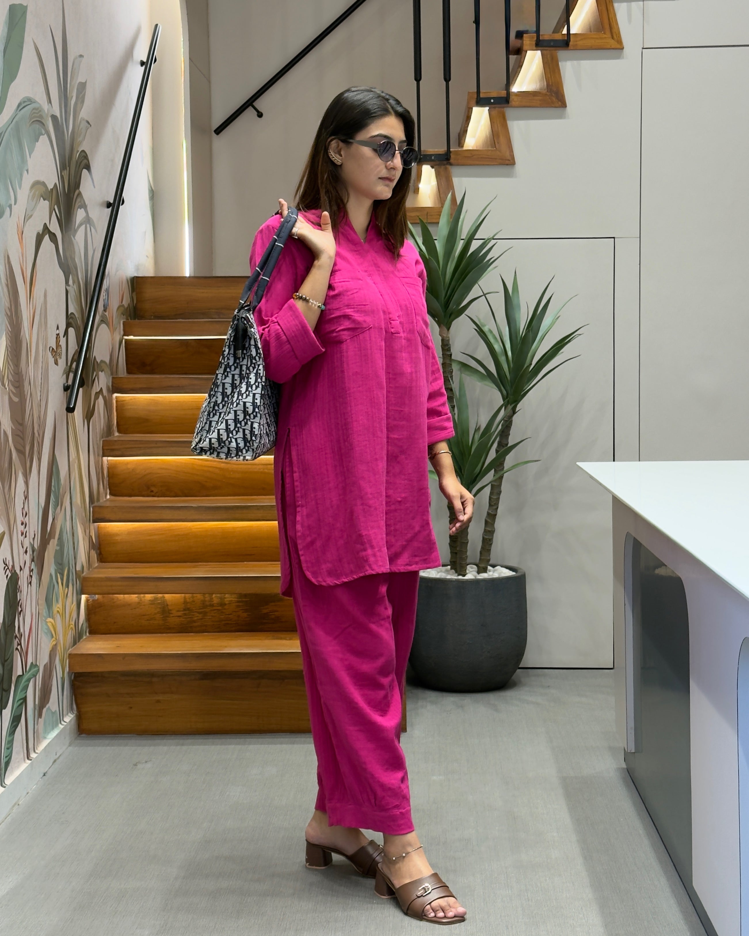 Everyday Comfort Cotton Co-Ord Set with Pocket Detail