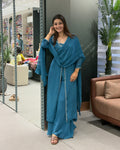 Elegant Handwork Palazzo Set with Dupatta