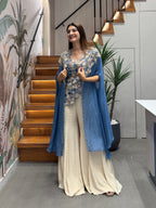 Royal Blue & Ivory