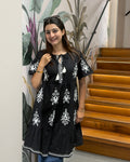 Boho Embroidered Cotton Tunic