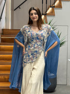Royal Blue & Ivory