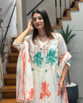 Blooming Flora Handworked Cotton Suit Set