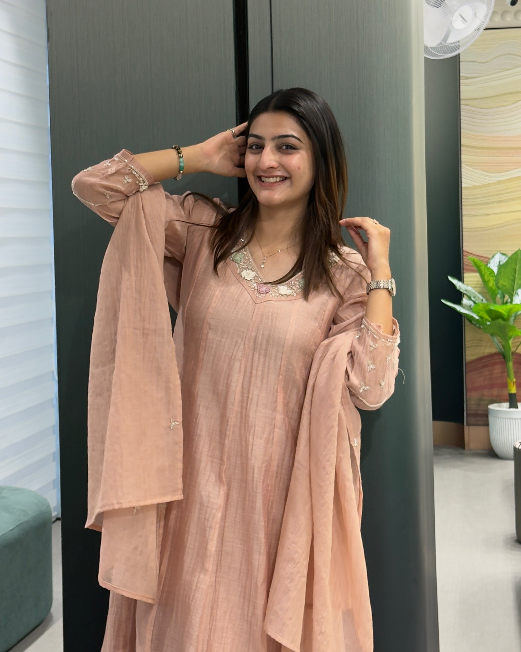 Elegant Harmony Embroidered Suit