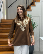 Elegant Thread Work Cotton Tunic