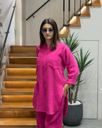 Everyday Comfort Cotton Co-Ord Set with Pocket Detail