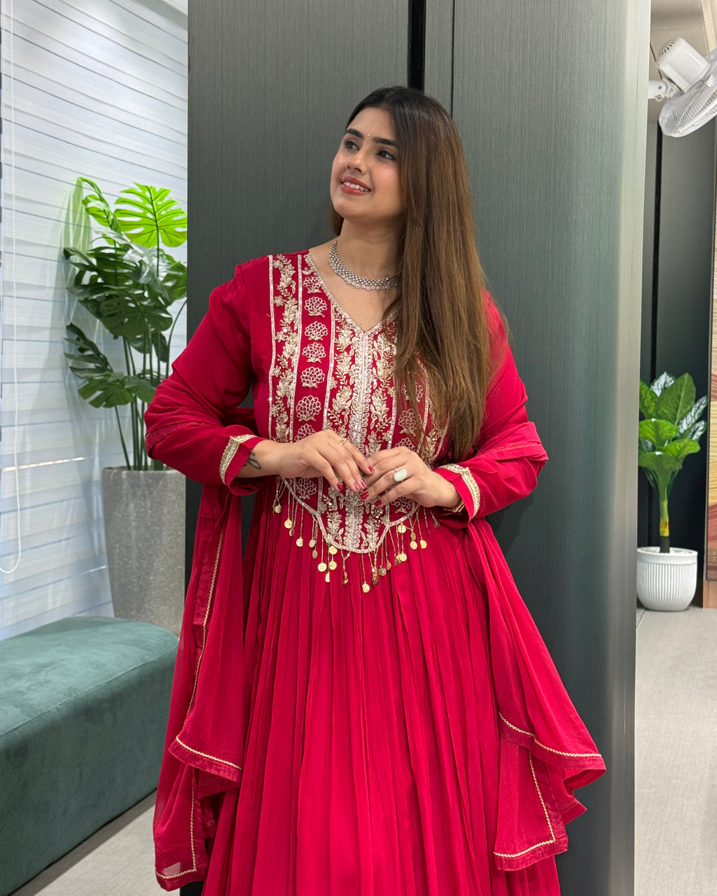 Royal Handworked Designer Gown with Dupatta