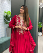 Royal Handworked Designer Gown with Dupatta