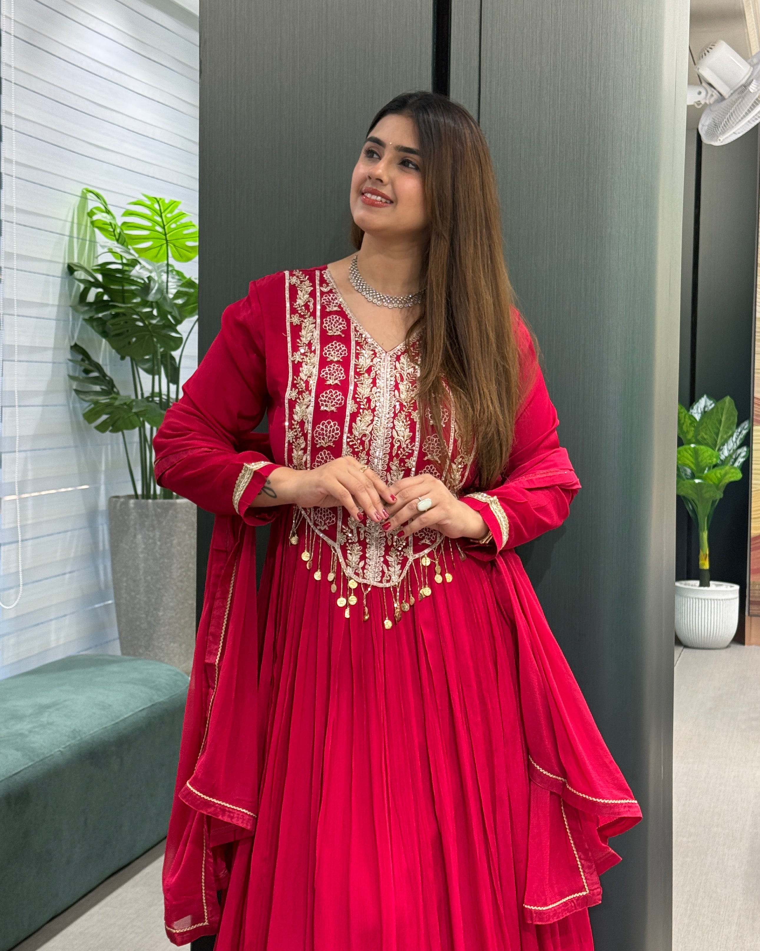 Royal Handworked Designer Gown with Dupatta