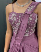 Lavender Luxe Draped Saree