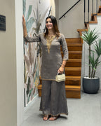 Elegant Handworked Co-Ord Set (Available in 2 Colors)
