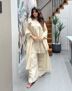 Elegant Handworked Palazzo Set with Dupatta
