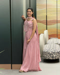 Elegant Handwork Palazzo Set with Neckline Dupatta