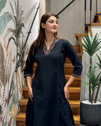 Elegant A-Line Two Piece Kurti Set