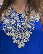 Royal Blue Handwork Palazzo Set with Dupatta