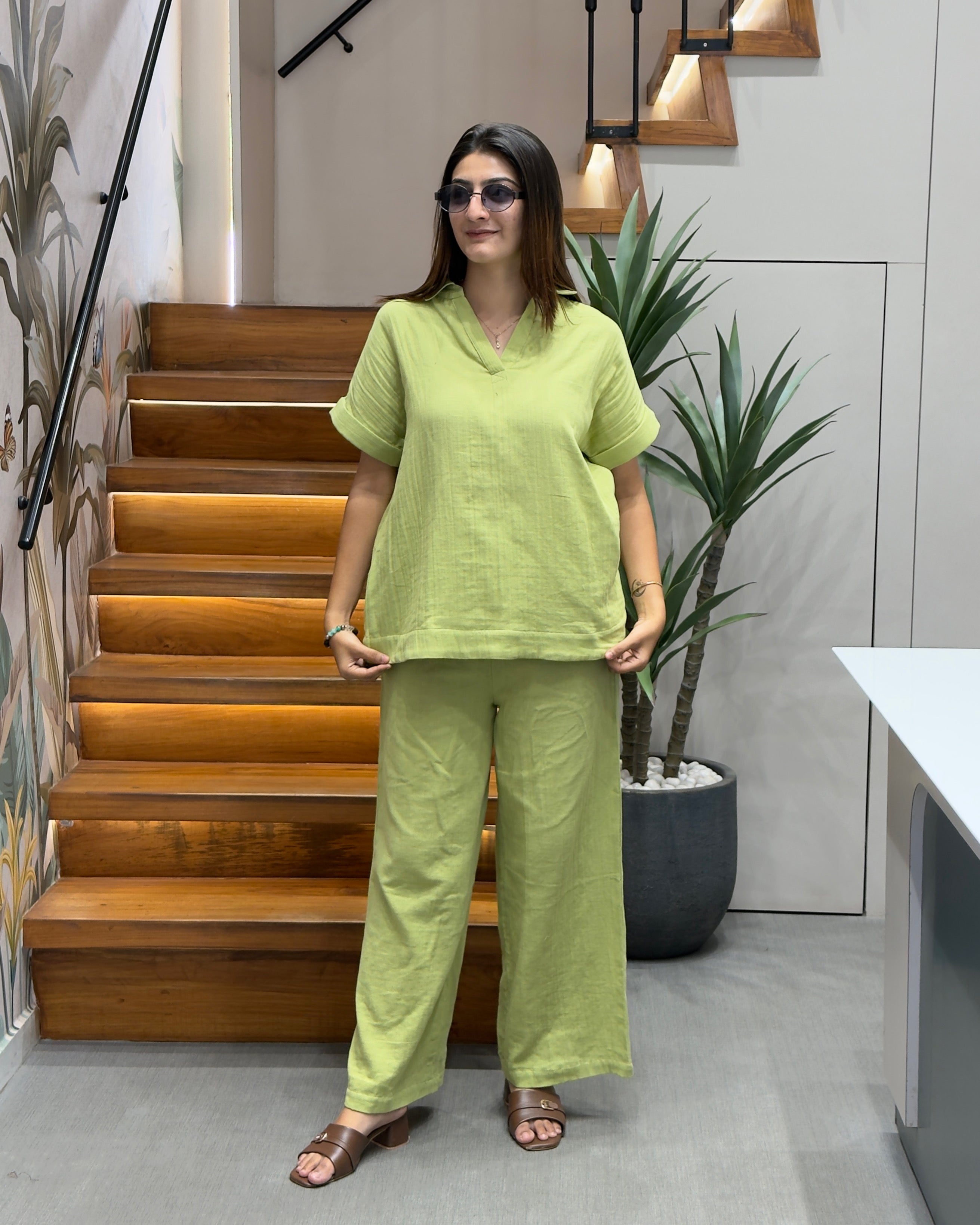 Minimal Cotton Co-Ord Set for Everyday Comfort
