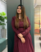 Elegant Khatli Work Designer Gown