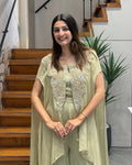 Ivory Luxe Handworked Indo-Western wear