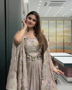 Elegant Heavy Handworked Inner, Coti & Lehenga Set with Dupatta