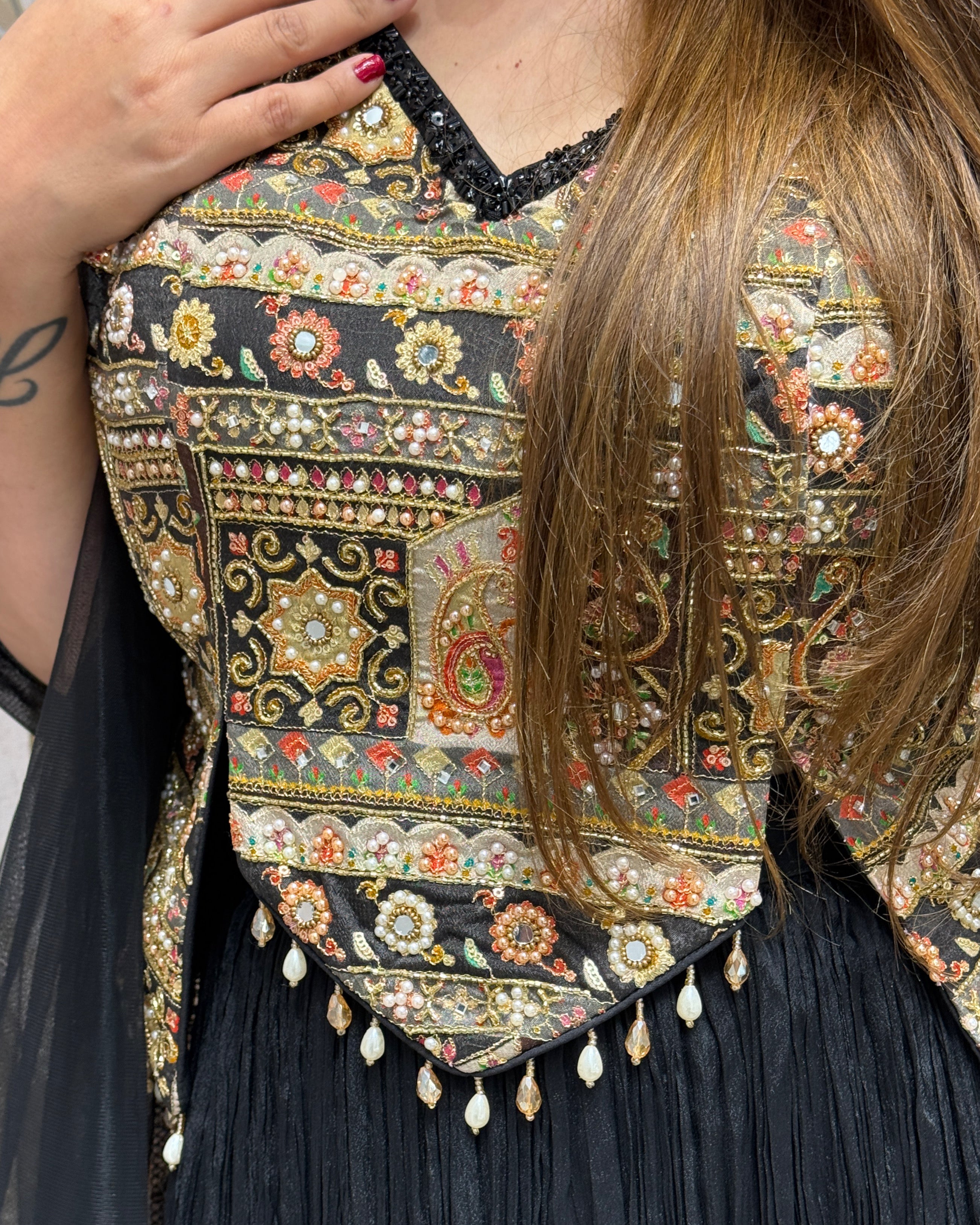 Royal Handworked Chaniya Blouse Set with Dupatta