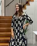 Elegant Printed A-Line Two Piece Kurti Set