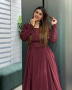 Elegant Khatli Work Designer Gown