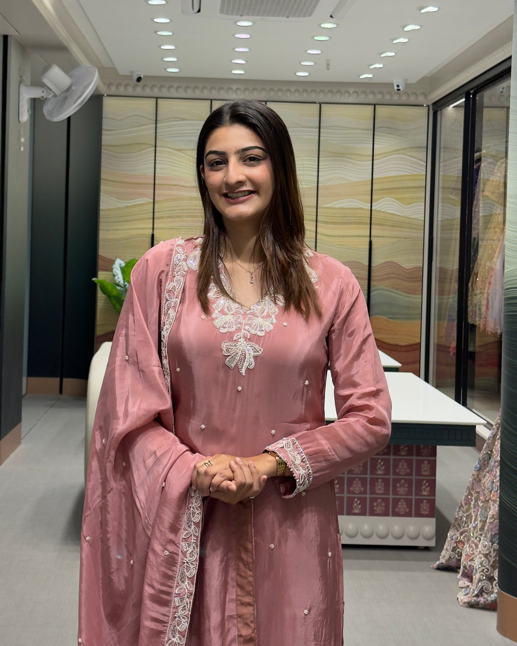 Premium Handwork Designer Kurta Set with Heavy Plazo & Dupatta