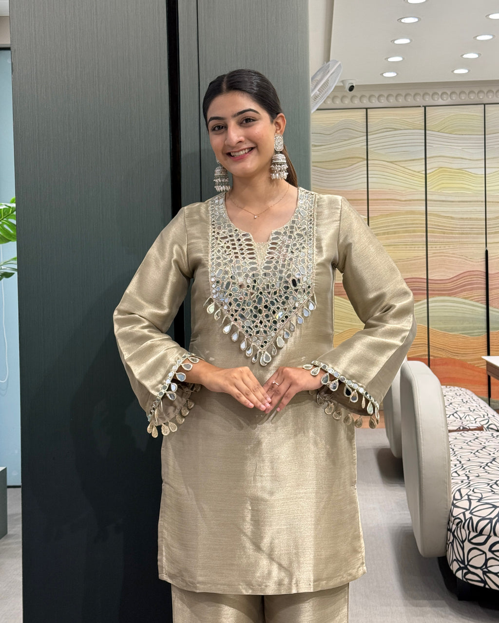 ✨ Mirror Majesty Festive Kurta Set ✨