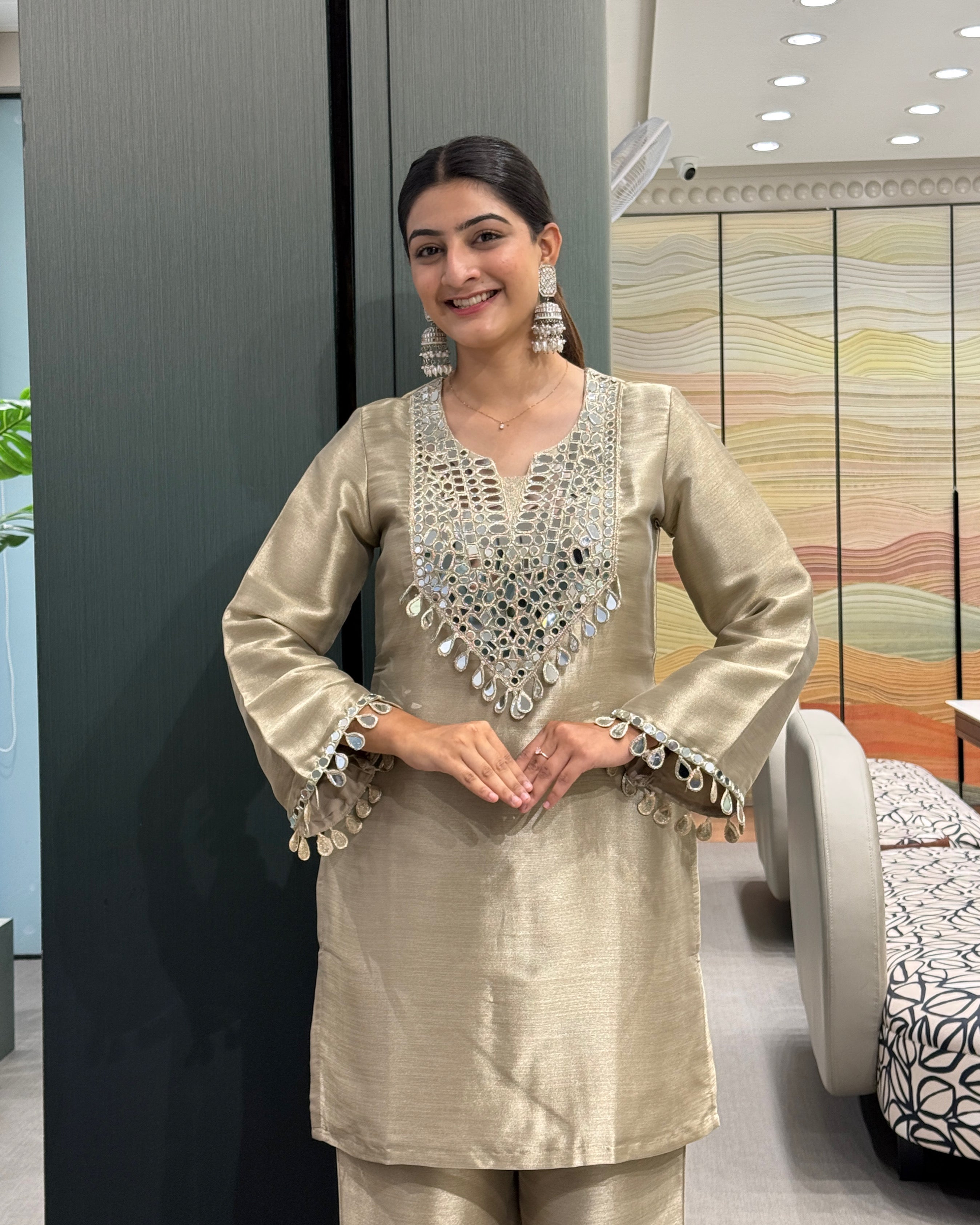 ✨ Mirror Majesty Festive Kurta Set ✨