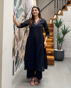 Elegant A-Line Two Piece Kurti Set