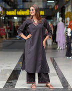 Elegant A-Line Two Piece Kurti Set