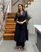 Elegant A-Line Two Piece Kurti Set