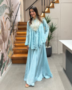 ✨ Celeste Royale Heavy Handwork Silk Palazzo Set ✨