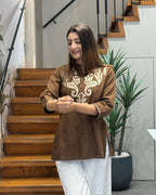 Elegant Thread Work Cotton Tunic