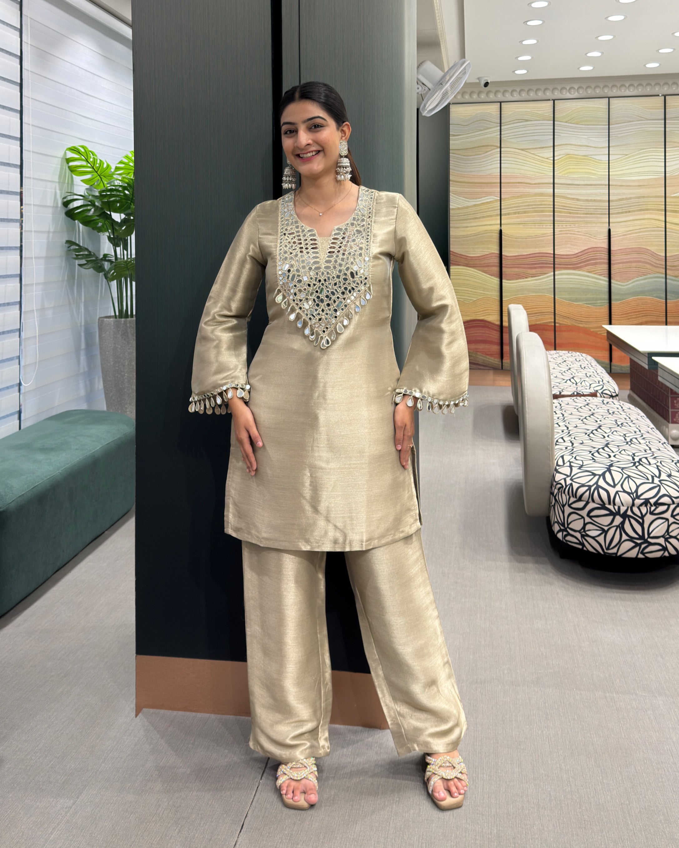 ✨ Mirror Majesty Festive Kurta Set ✨