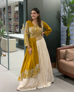 Mustard Yellow & Ivory