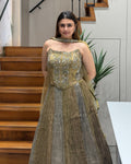 Antique Gold & Olive Grey