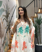 Blooming Flora Handworked Cotton Suit Set