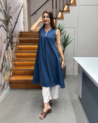 Elegant Sleeveless Printed Tunic