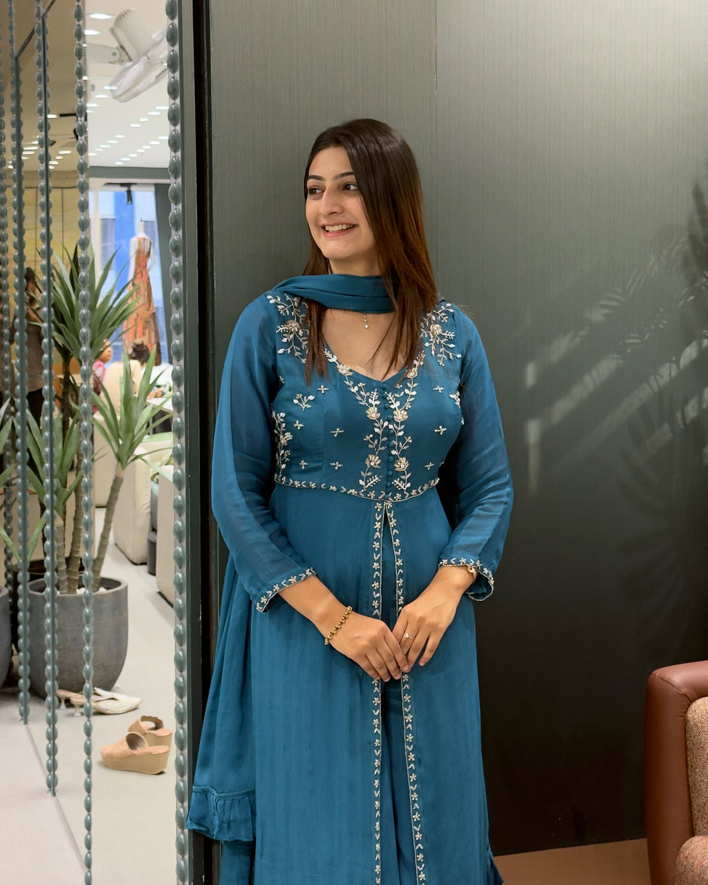 Elegant Handwork Palazzo Set with Dupatta