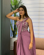 Lavender Luxe Draped Saree