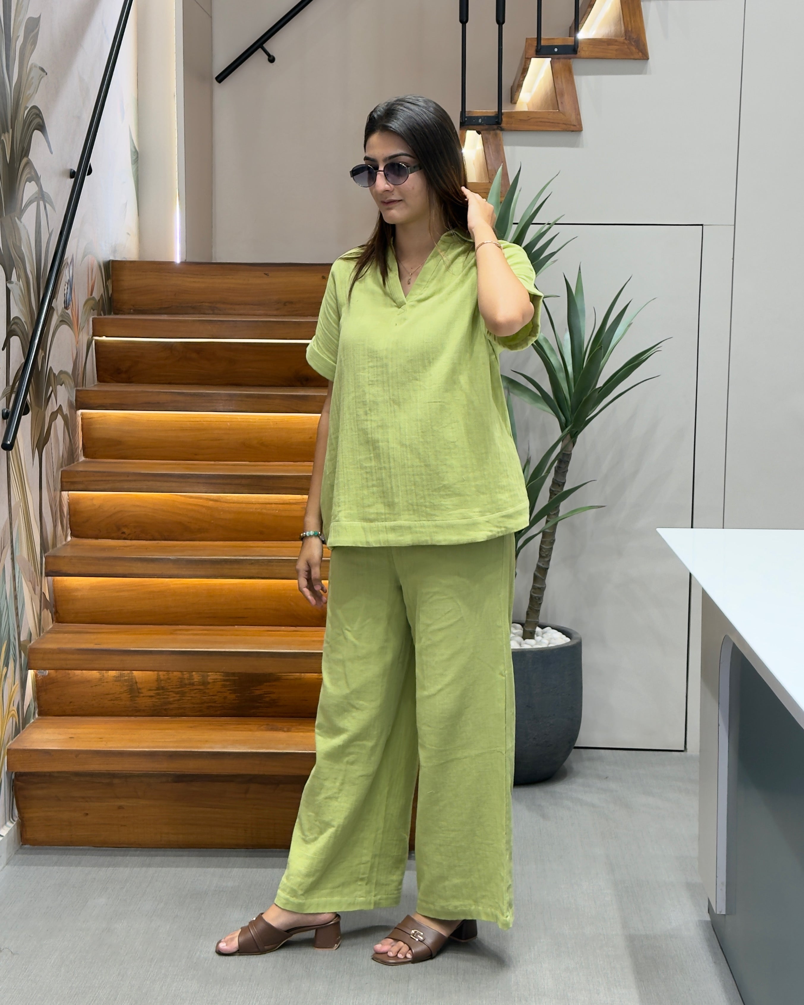 Minimal Cotton Co-Ord Set for Everyday Comfort