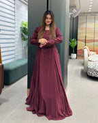 Elegant Khatli Work Designer Gown