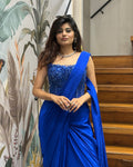 Designer Ready to Wear Saree with Heavy Handworked Blouse